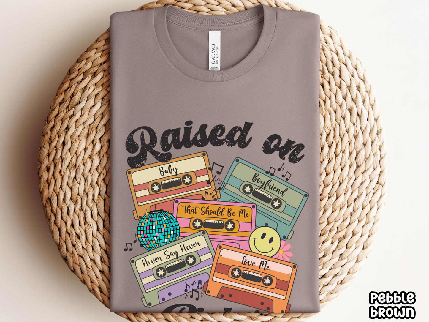 Bieber Raised on Pop Retro Cassette Tape Fully Custom Music Shirt