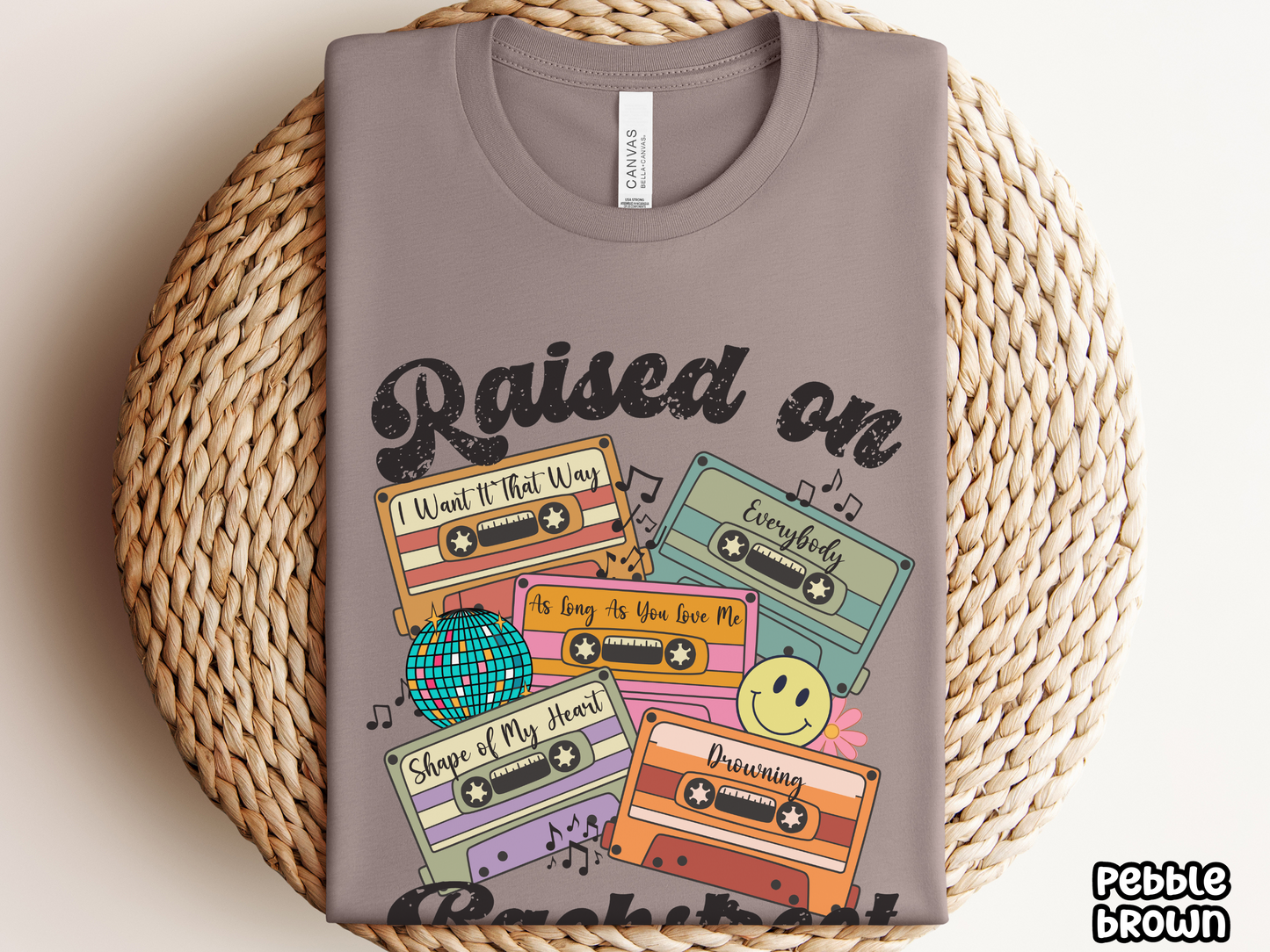 Backstreet Boys Raised on Boy Bands Pop Retro Cassette Tape Fully Custom Music Shirt