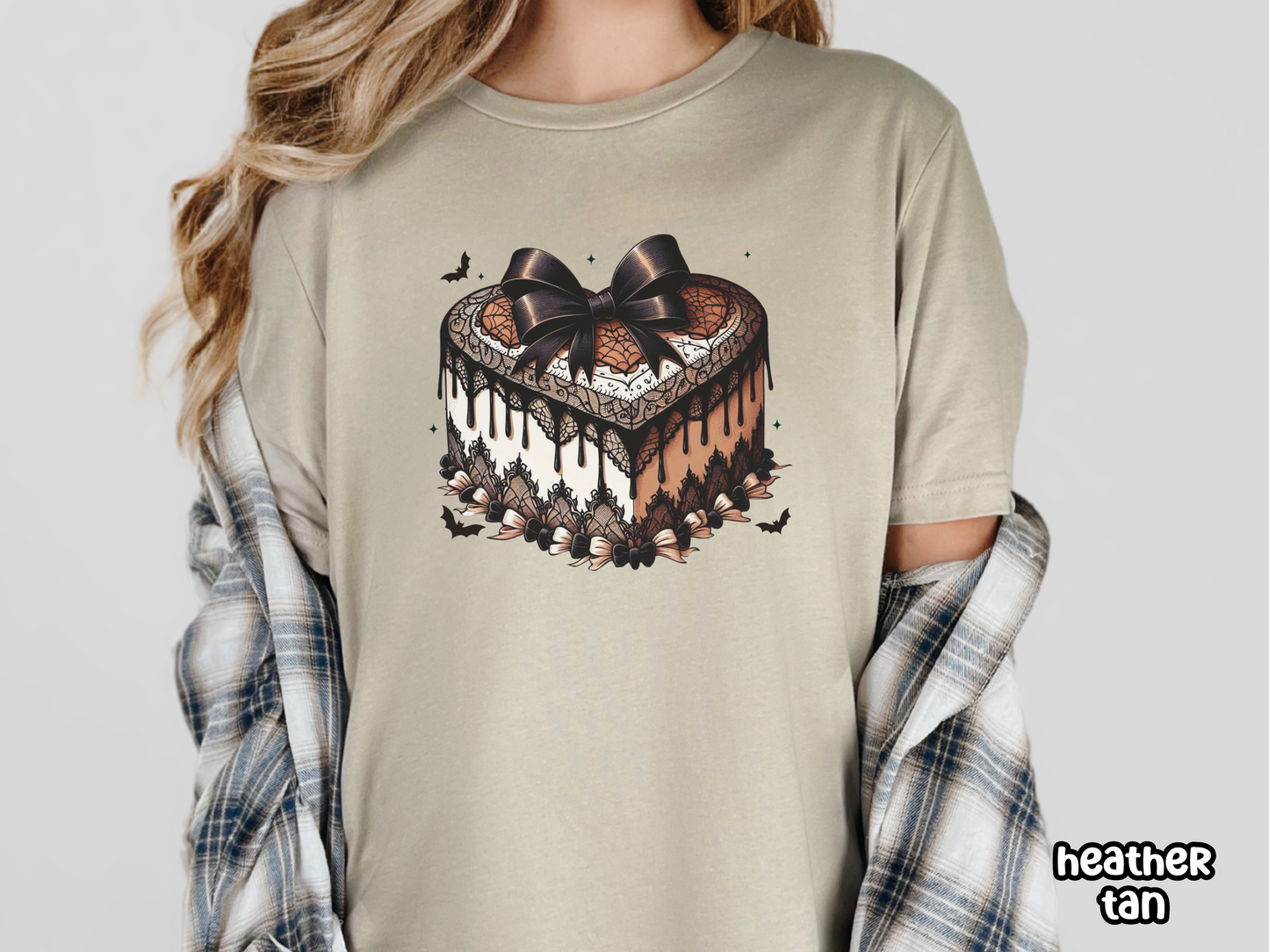 Spooky Gothic Halloween Cake Tee