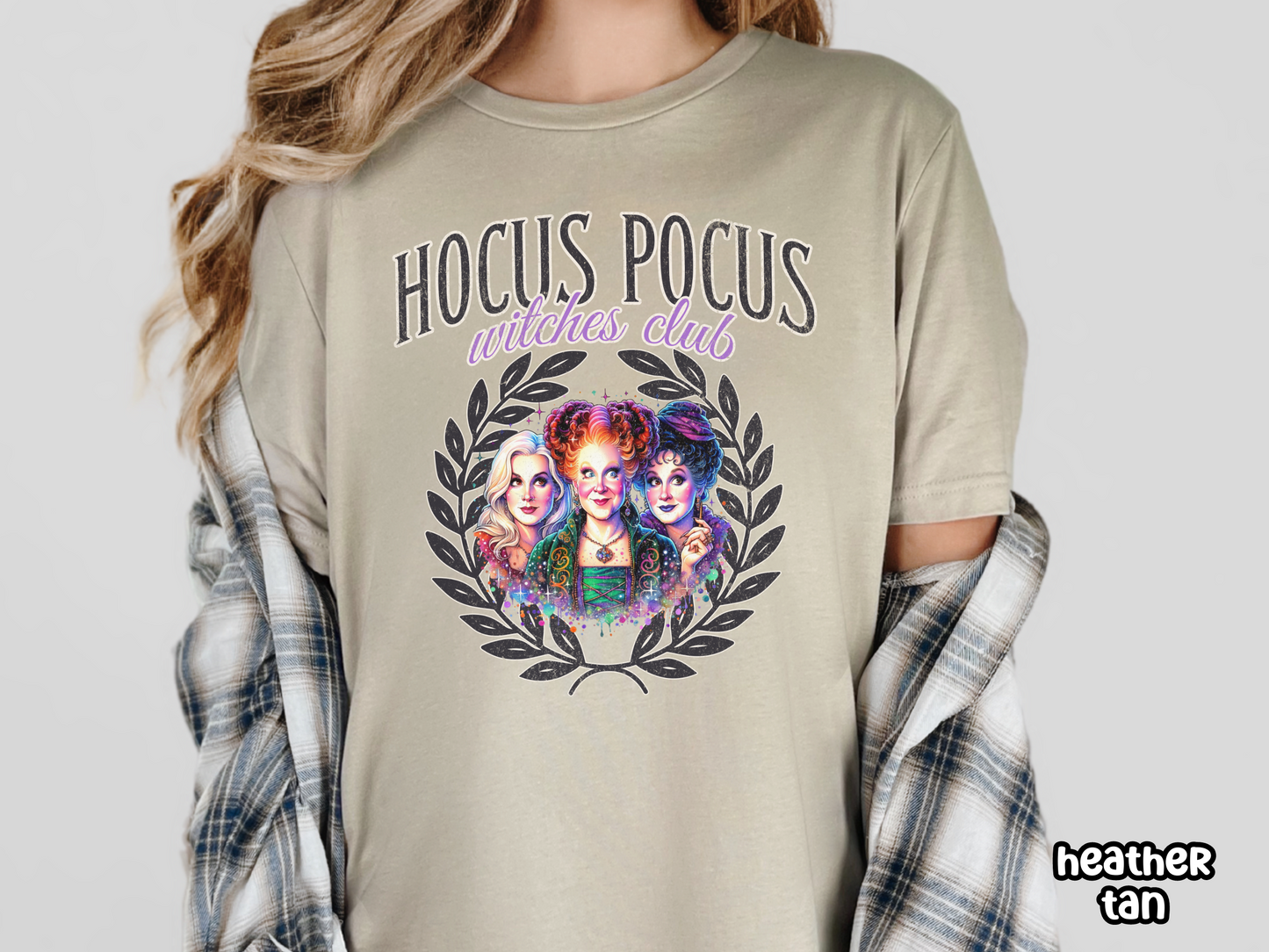 Hocus Pocus Witches Club Girly Halloween Tee