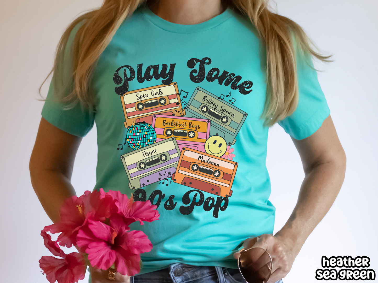 90's Pop Play Some Pop Retro Cassette Tape Fully Custom Music Shirt