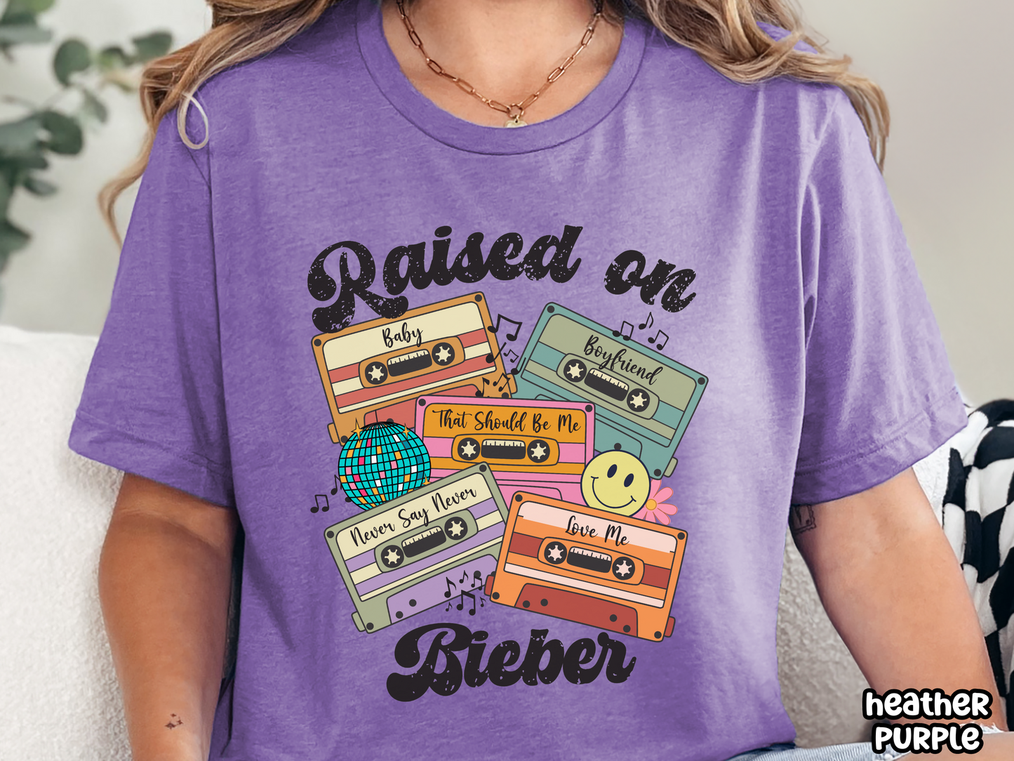 Bieber Raised on Pop Retro Cassette Tape Fully Custom Music Shirt