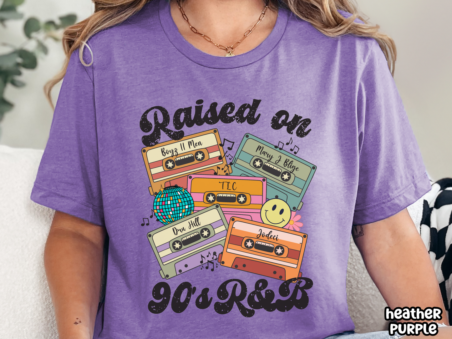 90's R&B Raised on Pop/Rap Retro Cassette Tape Fully Custom Music Shirt