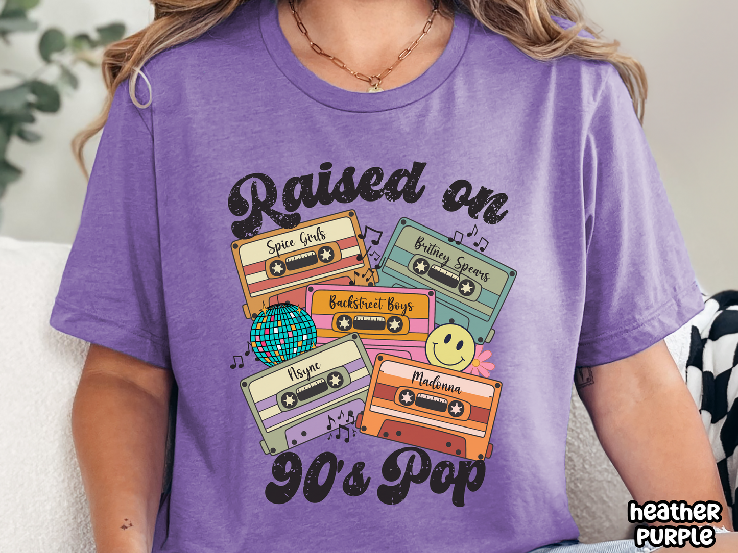 90's Pop Raised on Pop Retro Cassette Tape Fully Custom Music Shirt