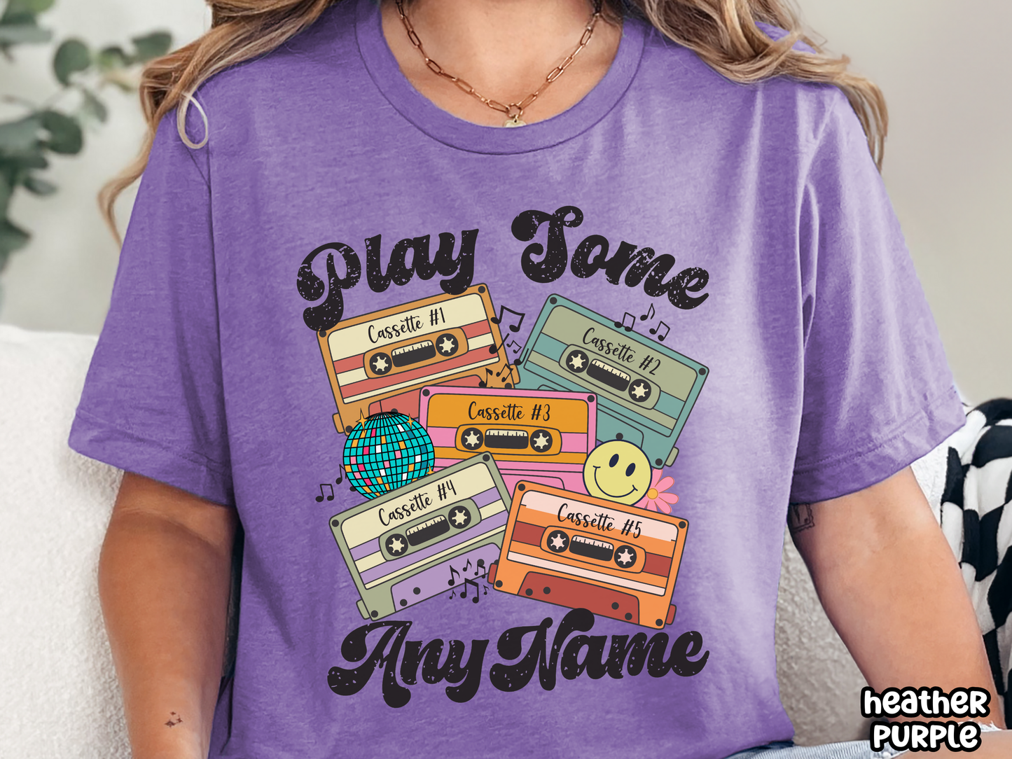 'Any Artist' Play Some Pop Retro Cassette Tape Fully Custom Music Shirt