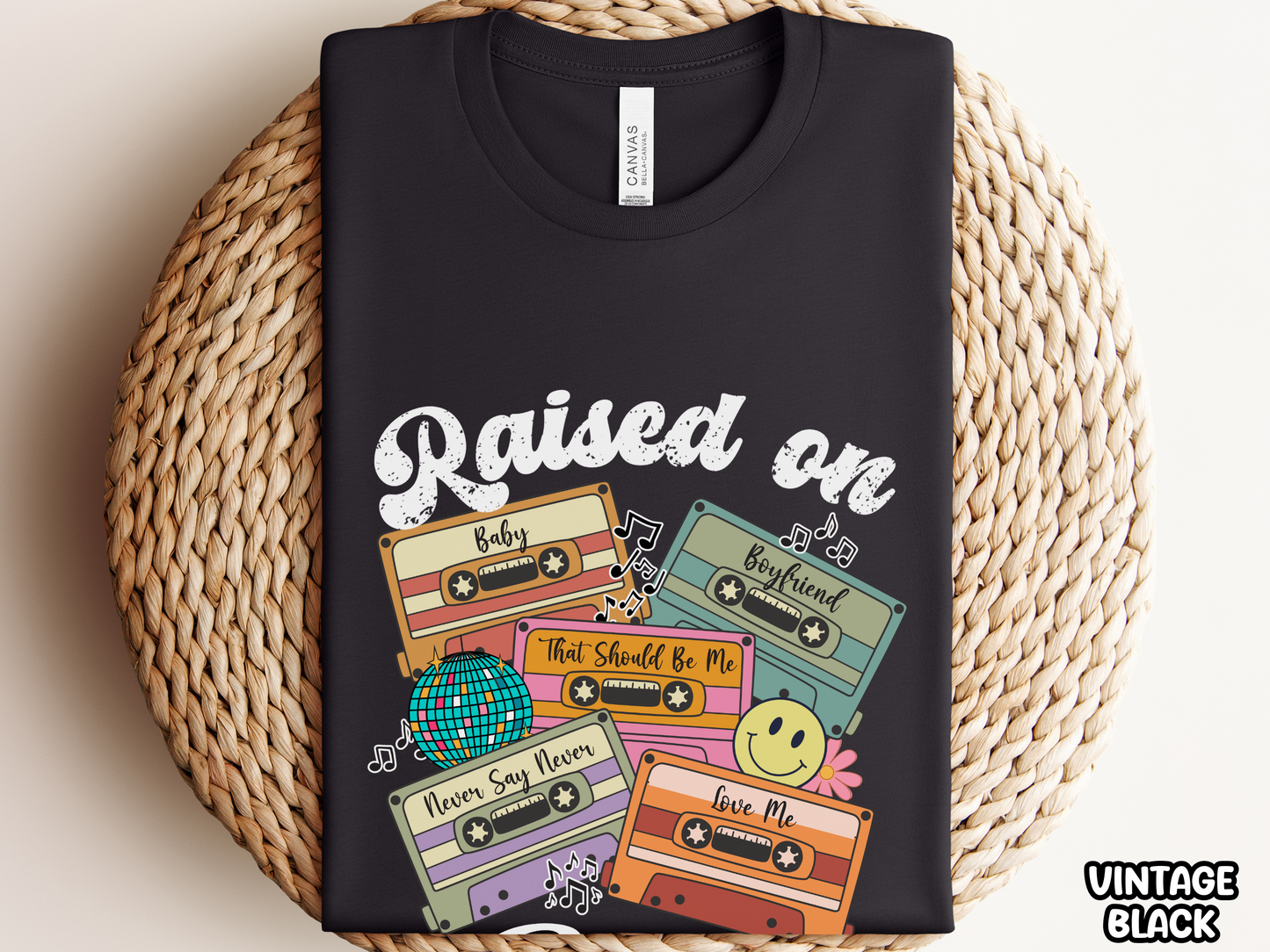 Bieber Raised on Pop Retro Cassette Tape Fully Custom Music Shirt