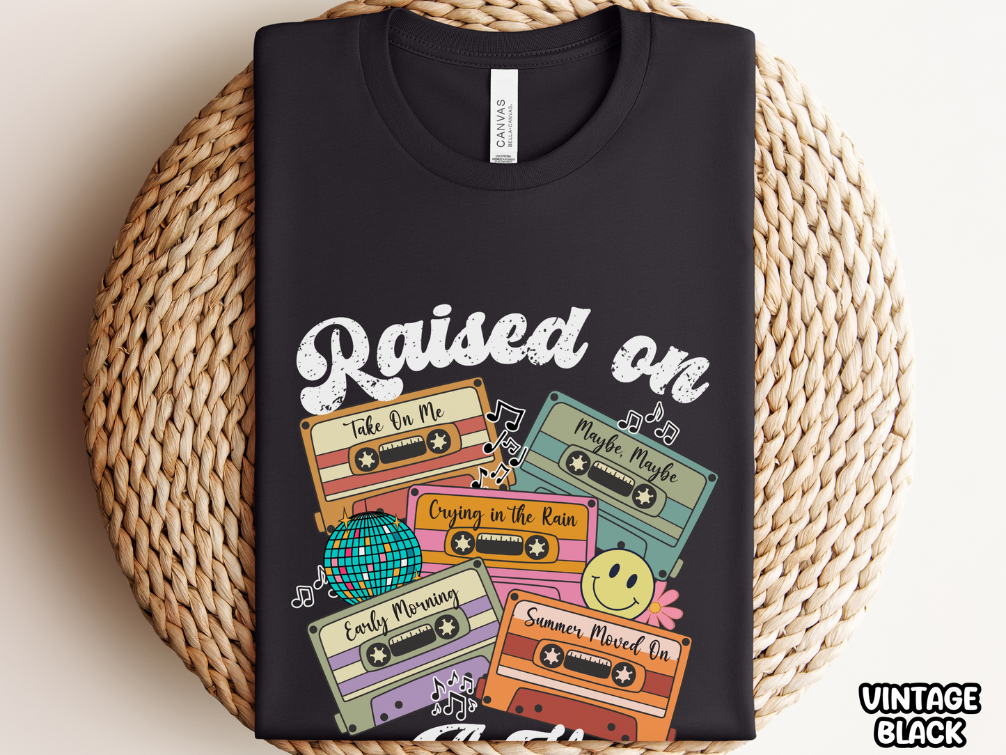 A-Ha Raised on Pop Retro Cassette Tape Fully Custom Music Shirt