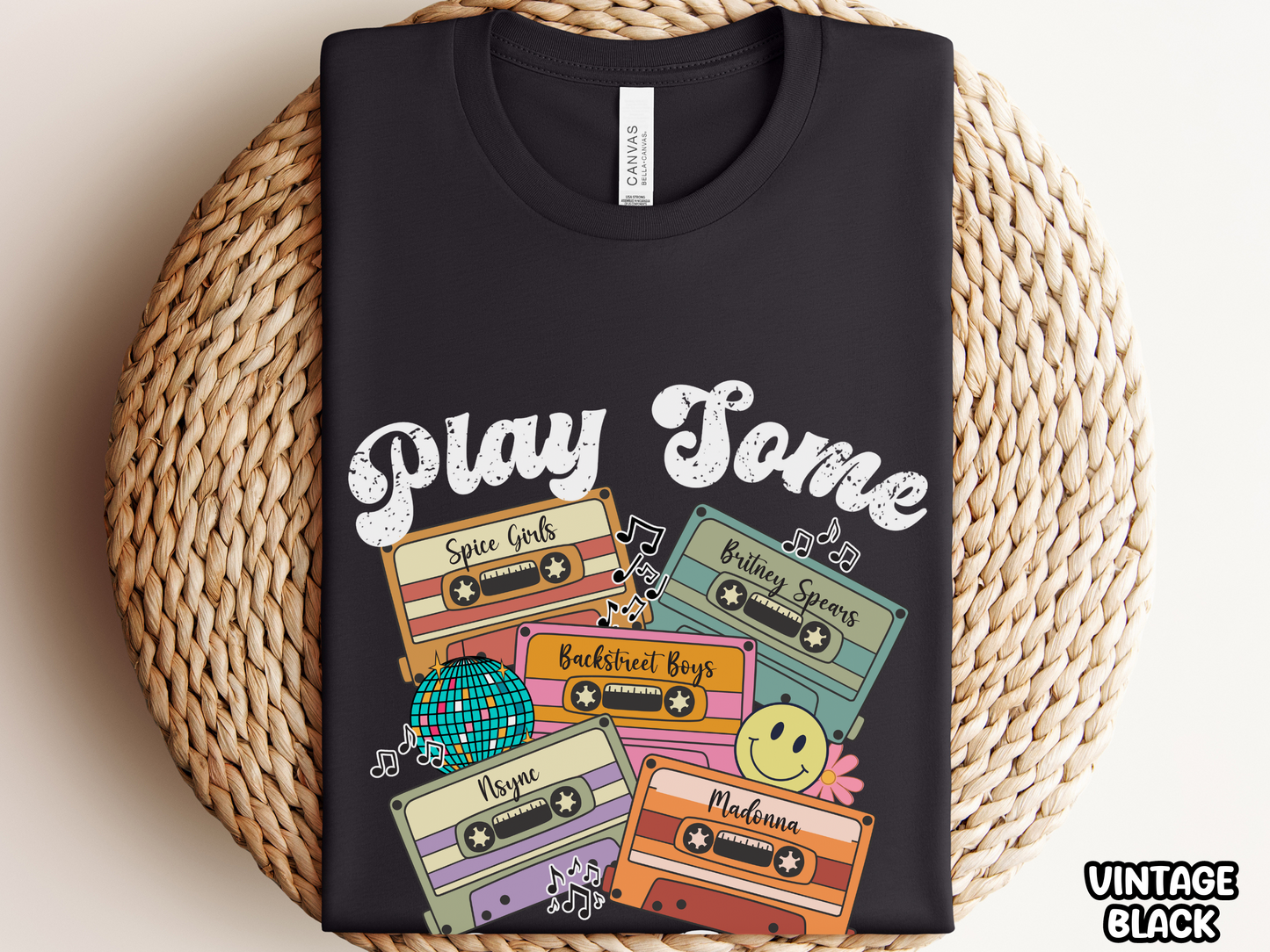 90's Pop Play Some Pop Retro Cassette Tape Fully Custom Music Shirt