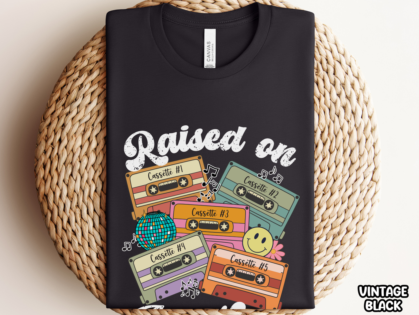 'Any Artist' Raised on Pop Retro Cassette Tape Fully Custom Music Shirt