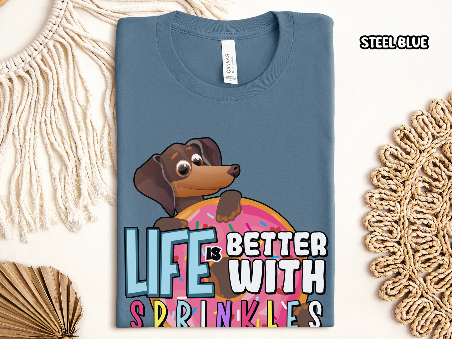 Life Is Better With Sprinkles Dachshund & Donut Shirt