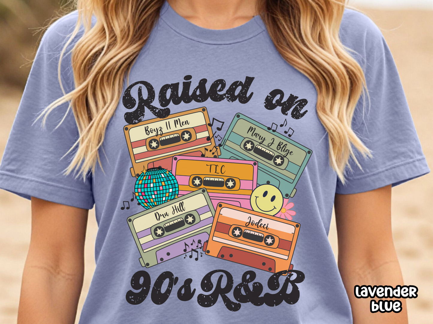 90's R&B Raised on Pop/Rap Retro Cassette Tape Fully Custom Music Shirt