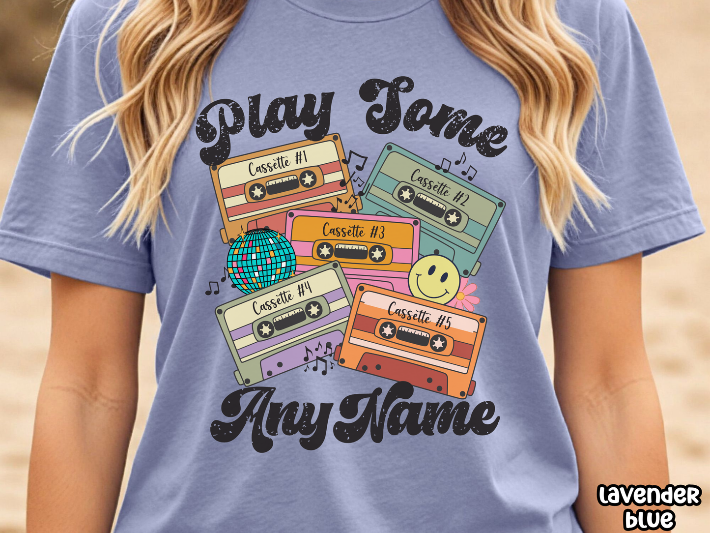 'Any Artist' Play Some Pop Retro Cassette Tape Fully Custom Music Shirt