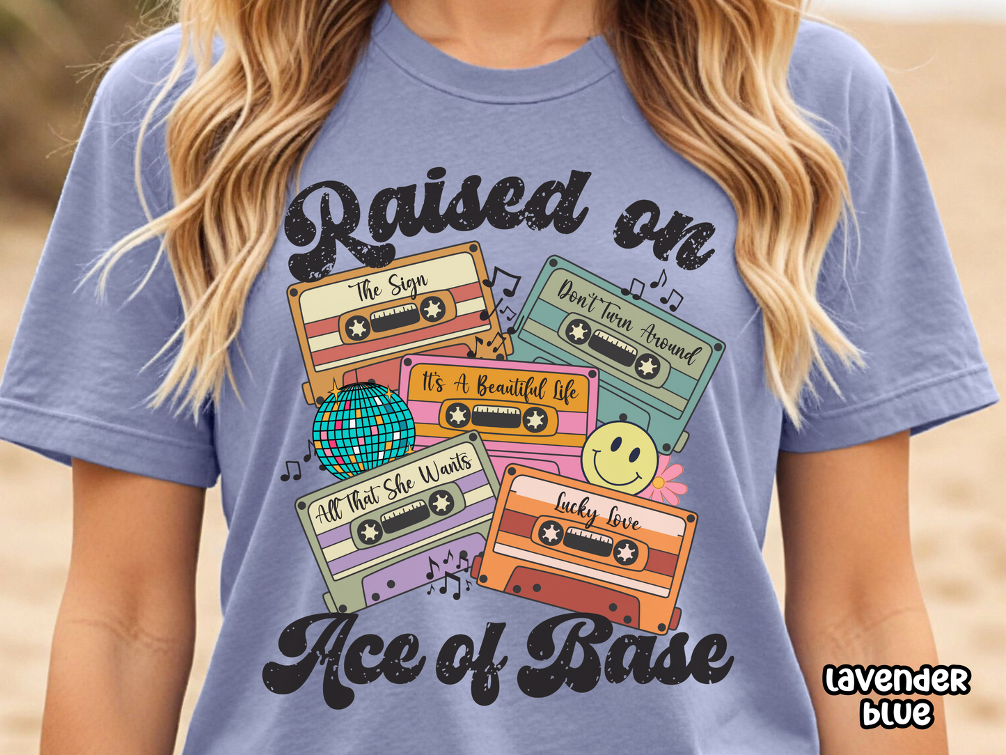 Ace of Base Raised on Pop Retro Cassette Tape Fully Custom Music Shirt