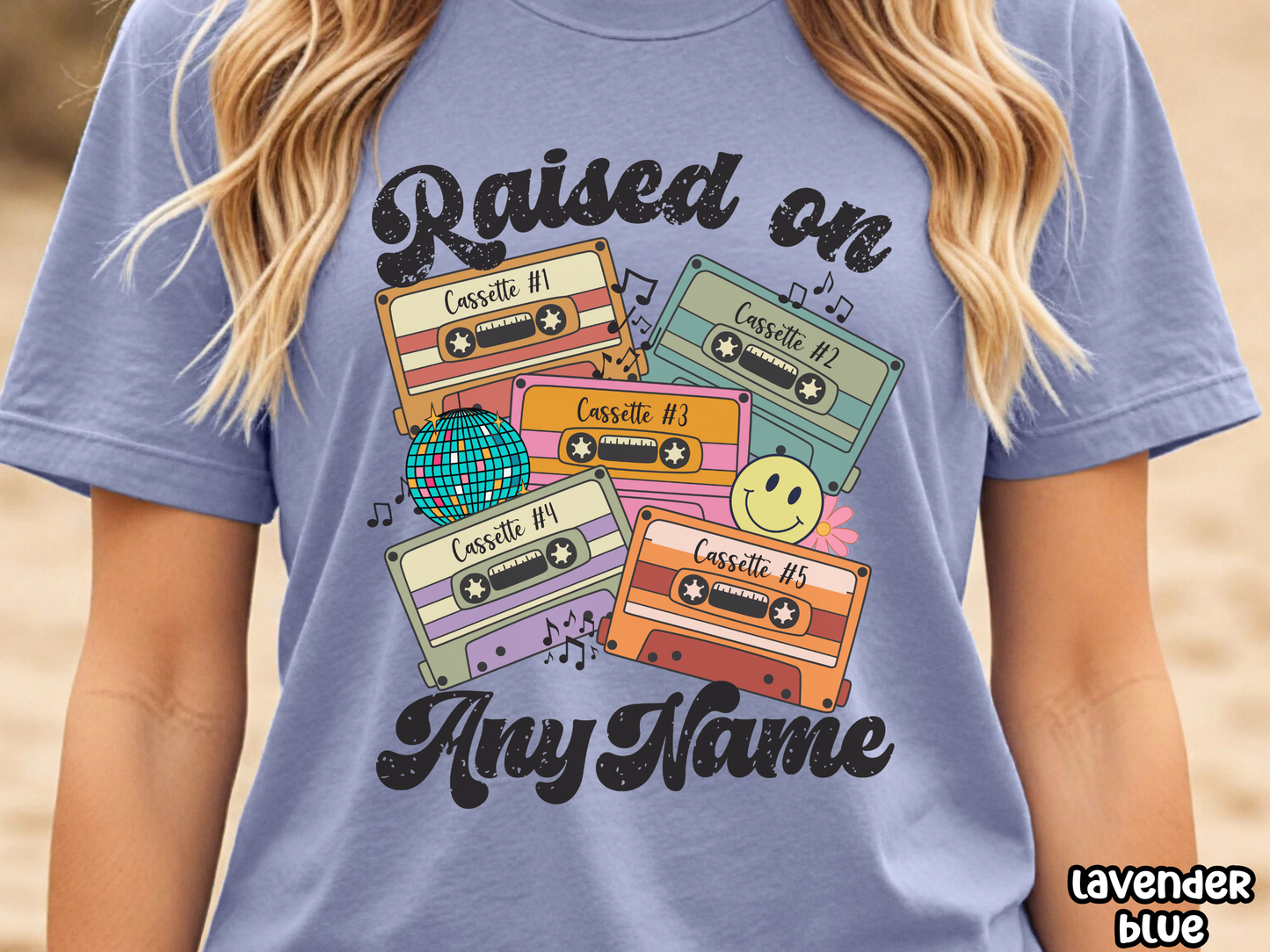 'Any Artist' Raised on Pop Retro Cassette Tape Fully Custom Music Shirt