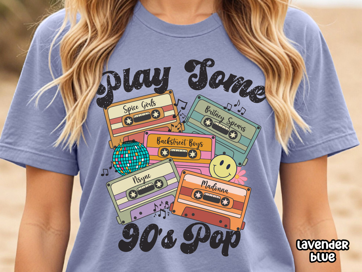 90's Pop Play Some Pop Retro Cassette Tape Fully Custom Music Shirt