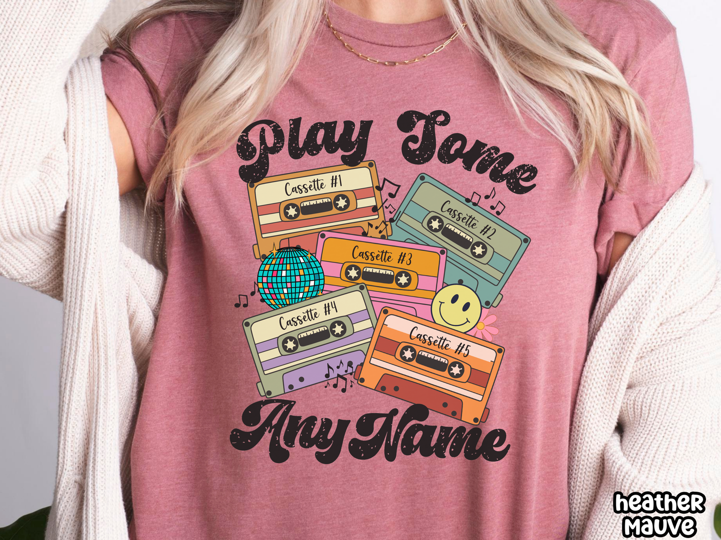 'Any Artist' Play Some Pop Retro Cassette Tape Fully Custom Music Shirt