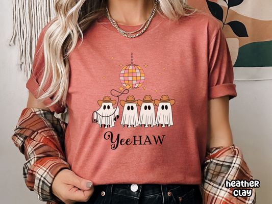 Western Disco Ghost Retro Halloween Shirt