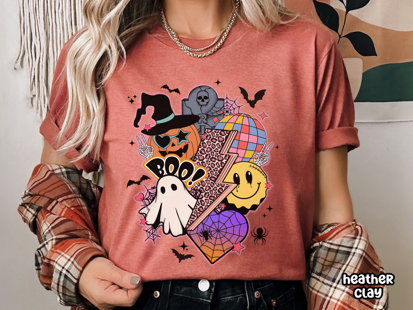 Neon Retro Disco Pastel Halloween Shirt