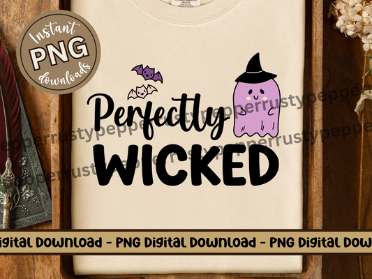 Perfectly Wicked Purple Ghost PNG File