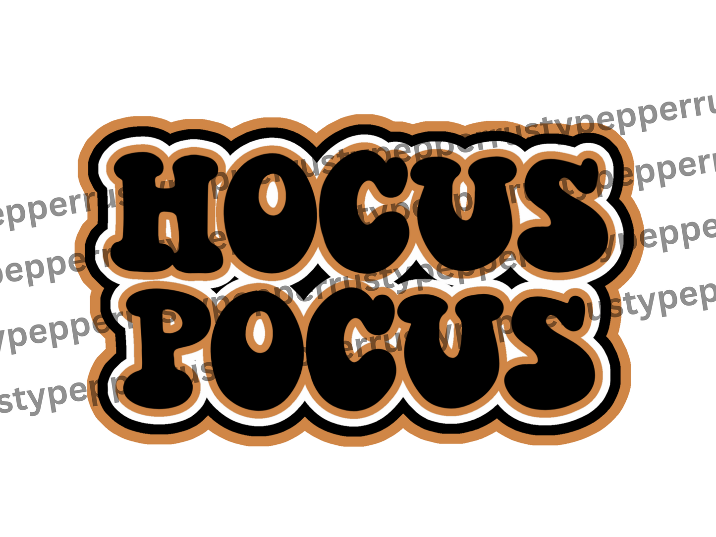 Hocus Pocus Retro Font Halloween PNG File