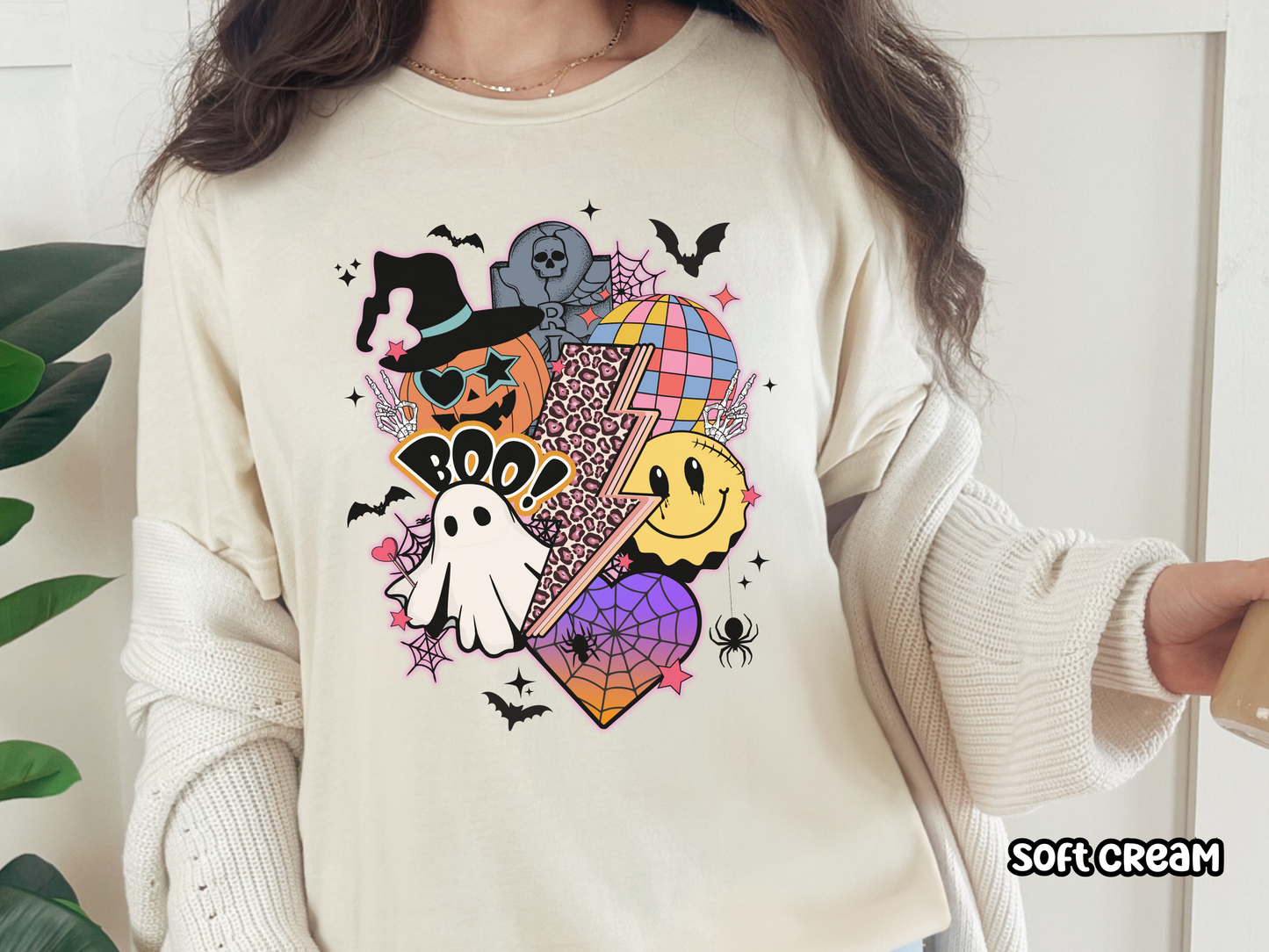 Neon Retro Disco Pastel Halloween Shirt