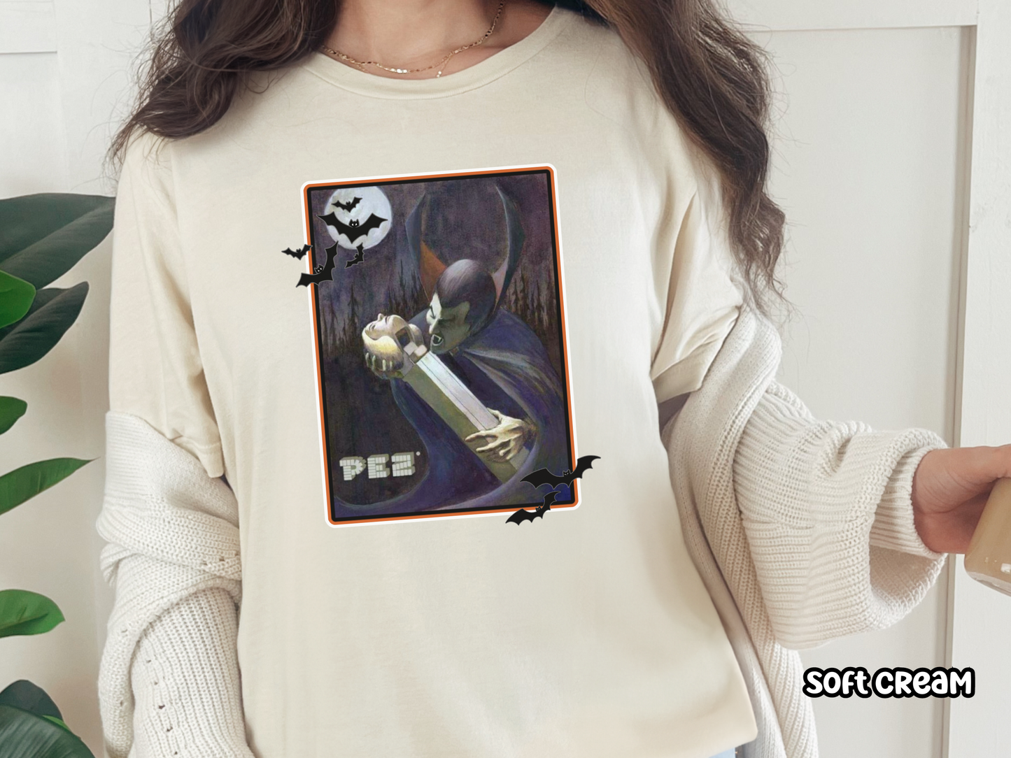 Spooky Vampire Pez Spoof Vintage Style Halloween Tee