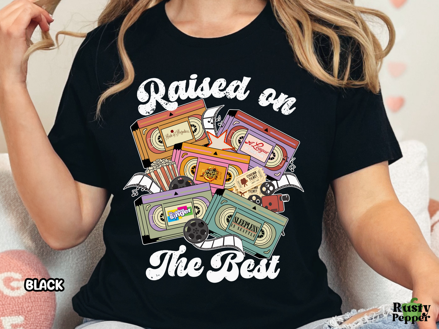 The Best Movies Raised on Best Films VHS Tape Custom Movie Tee