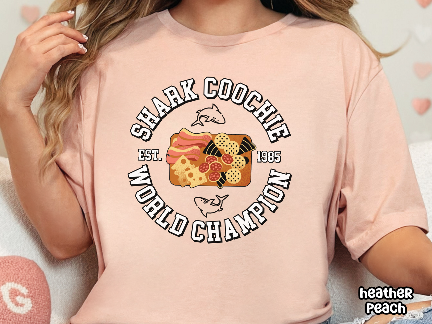 Shark Coochie World Champion Funny Charcuterie Shirt