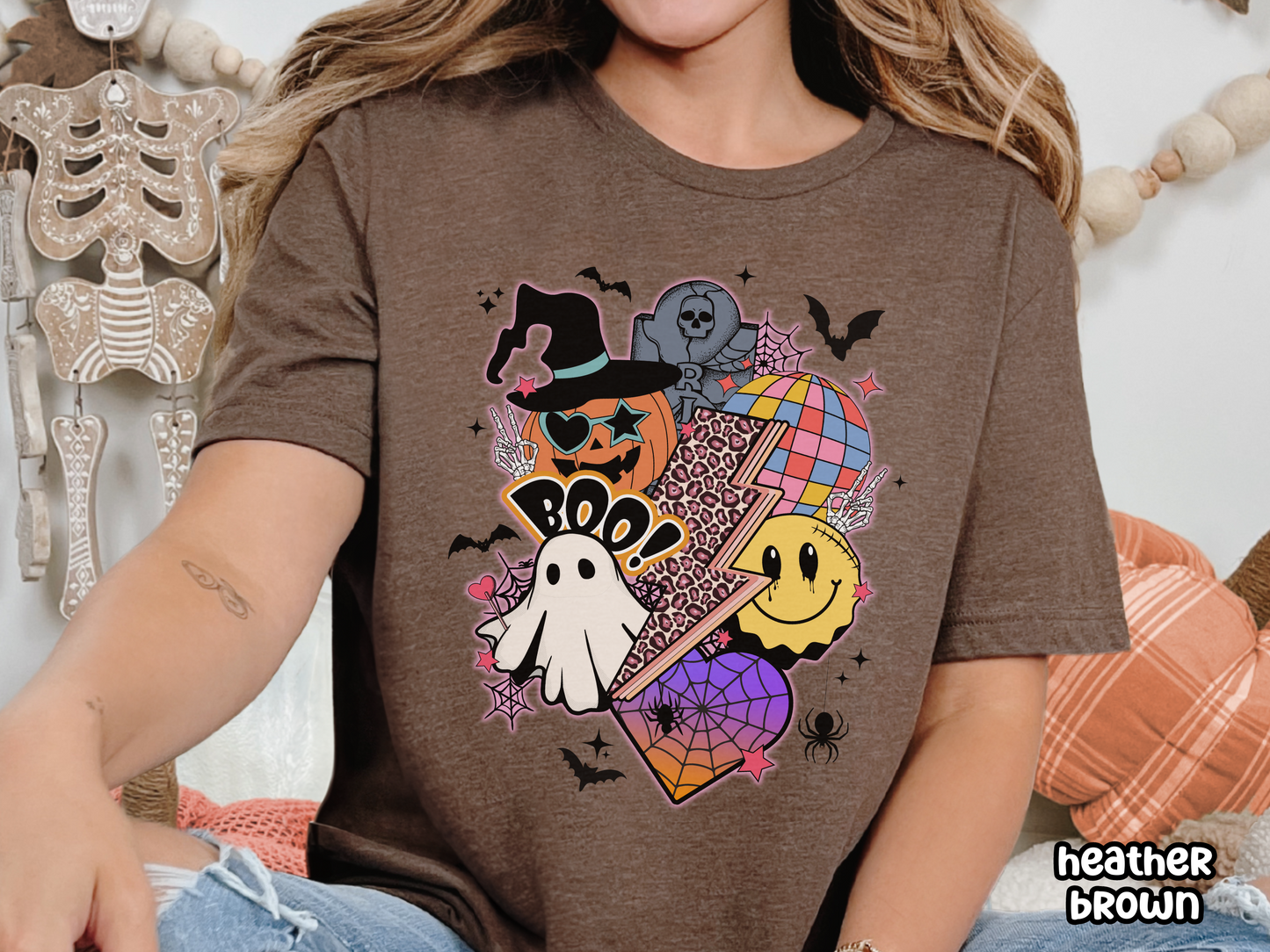 Neon Retro Disco Pastel Halloween Shirt