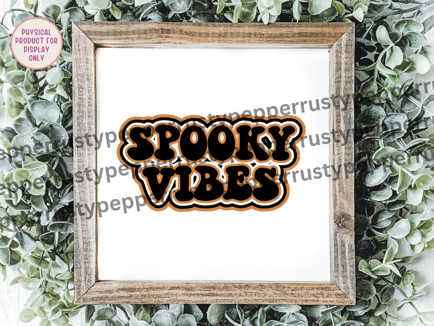 Spooky Vibes Retro Font Halloween PNG File