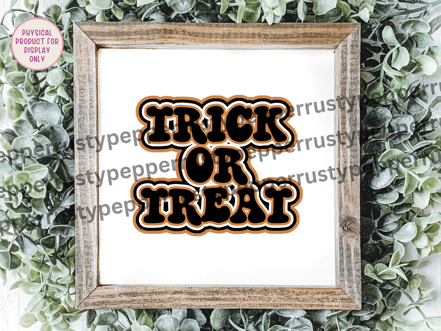 Trick Or Treat Retro Font Halloween PNG File