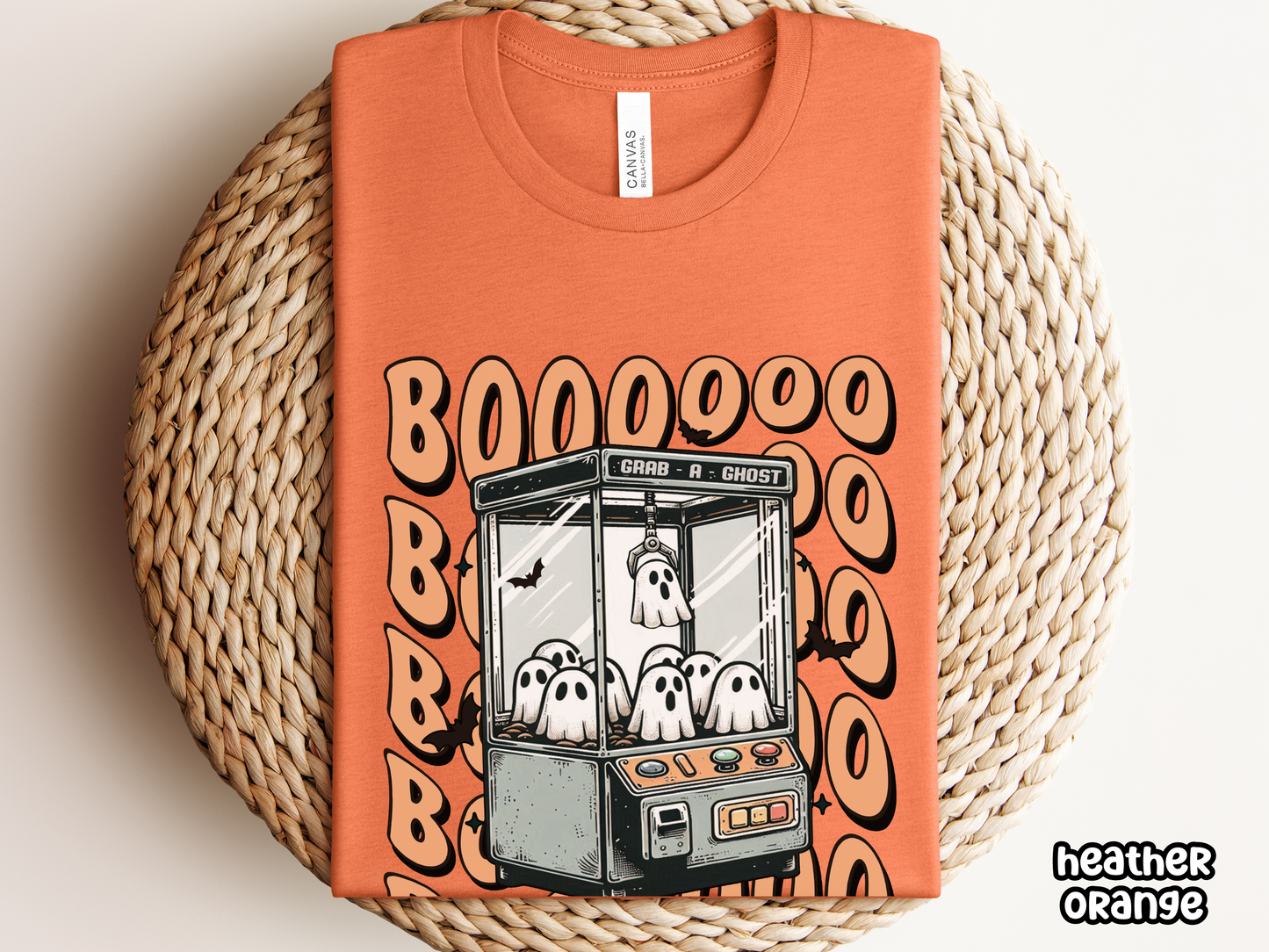 Cute Ghost Claw Machine Arcade Retro Halloween Tee