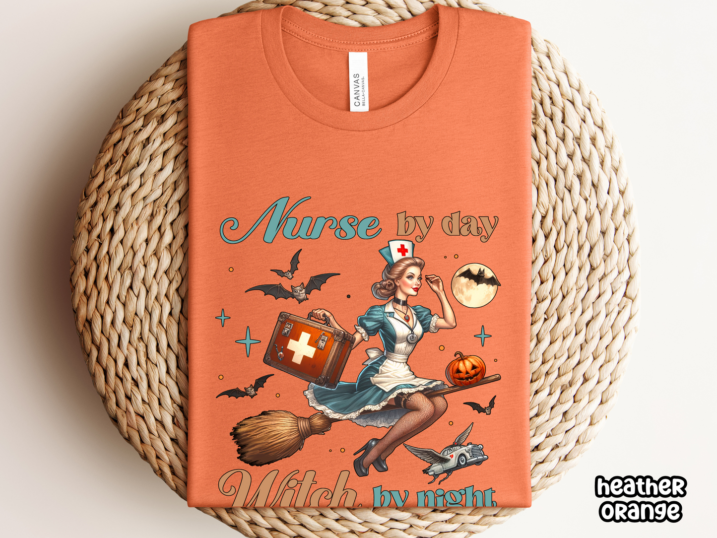 Witchy Nurse By Day Nursing Halloween Tee