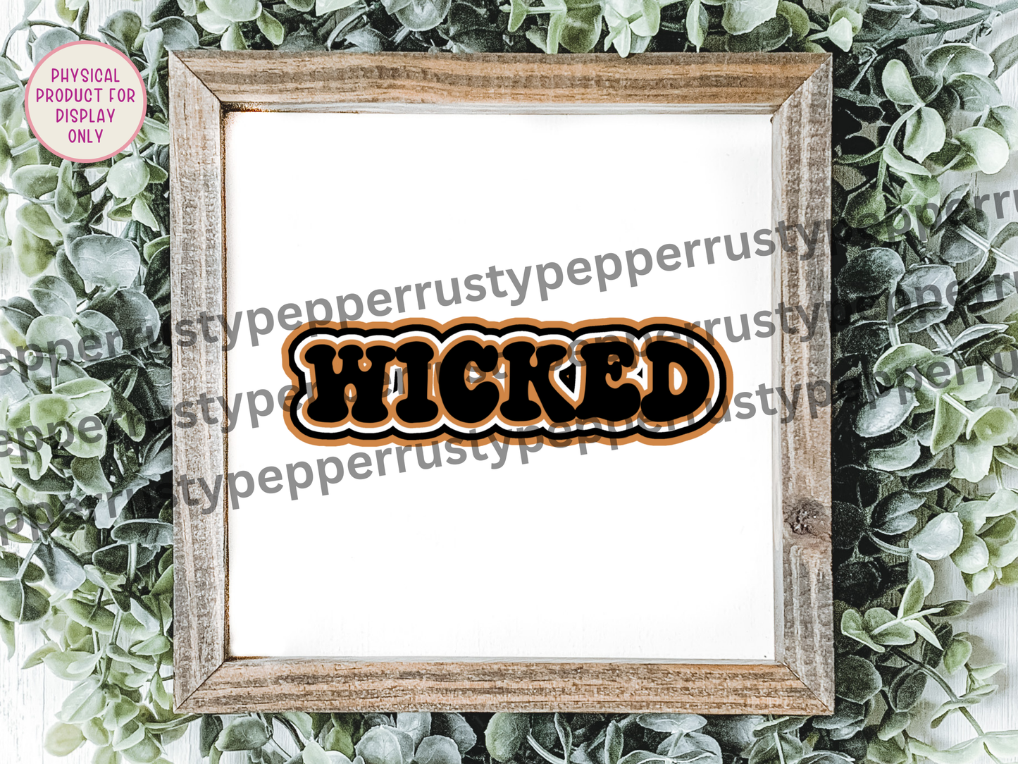 Wicked Retro Font Halloween PNG File