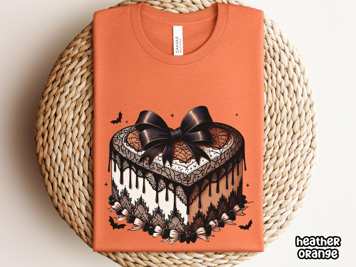 Spooky Gothic Halloween Cake Tee