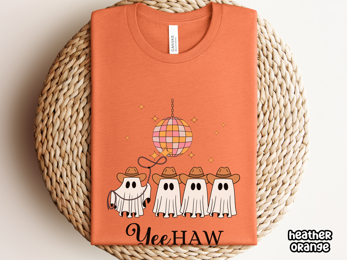 Western Disco Ghost Retro Halloween Shirt