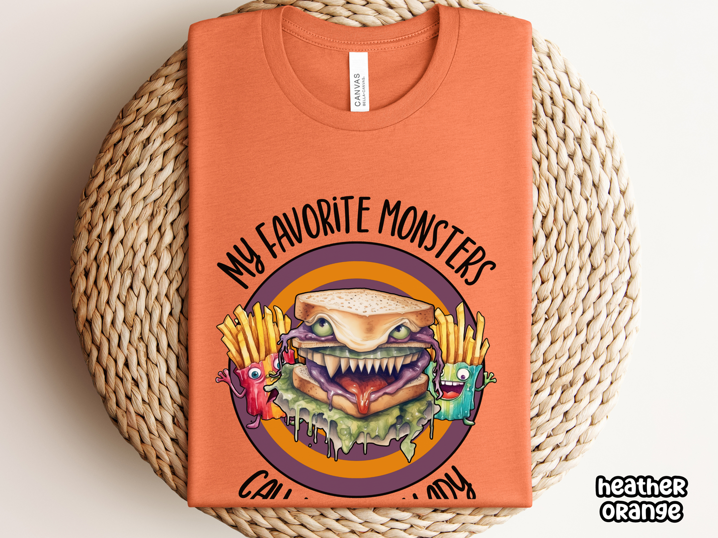 Lunch Lady Monster Food Halloween Tee