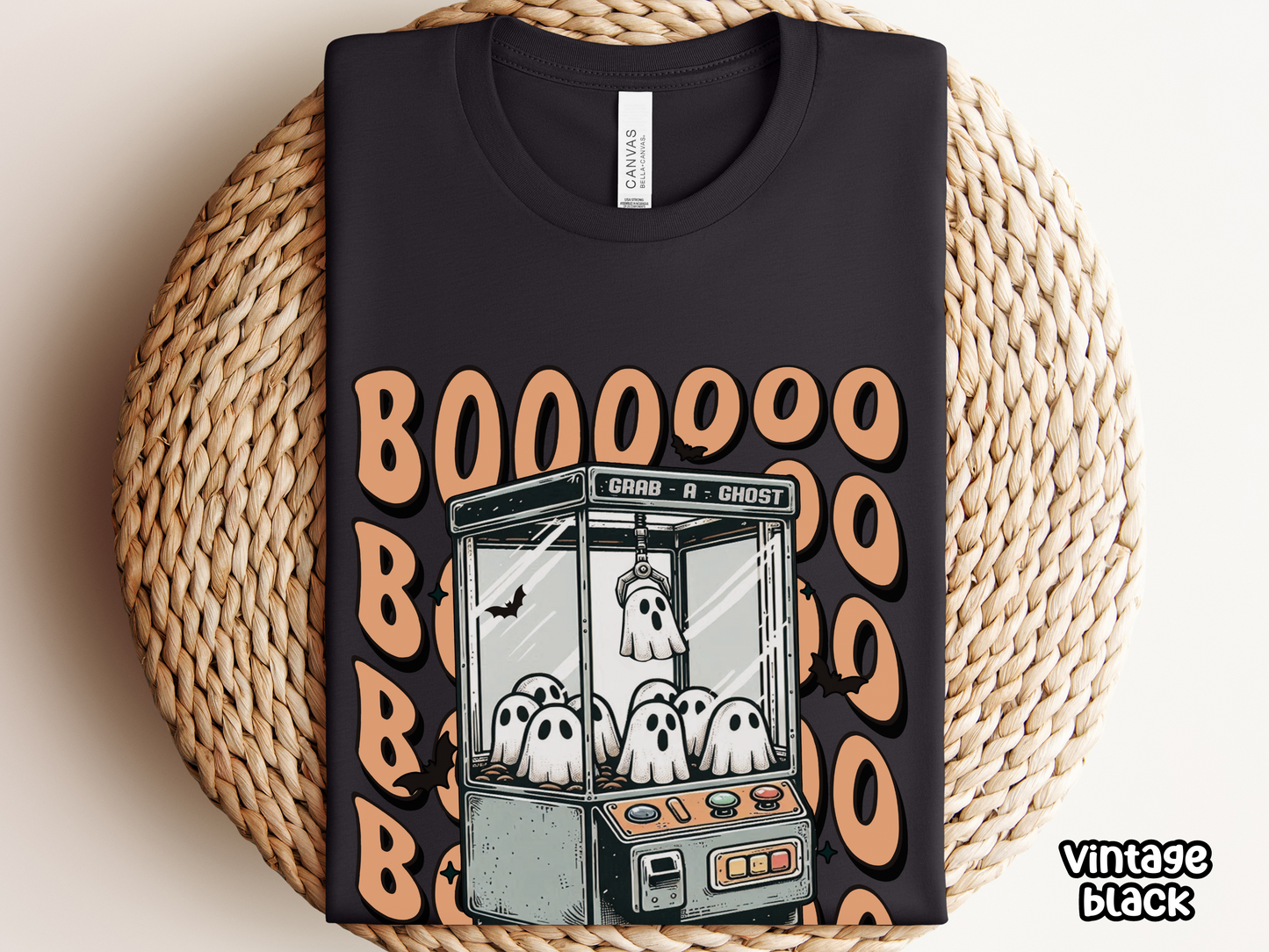 Cutsie Halloween Ghost Shirt w/ Ghosts in Claw Machine Arcade Game