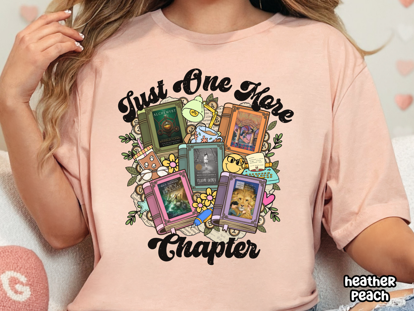 Just One More Chapter Custom Book Cover Bookish Shirt