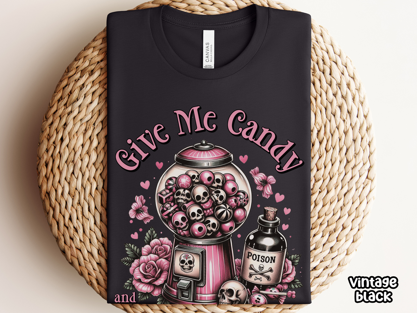 Girly Bubblegum Machine Halloween Candy Shirt