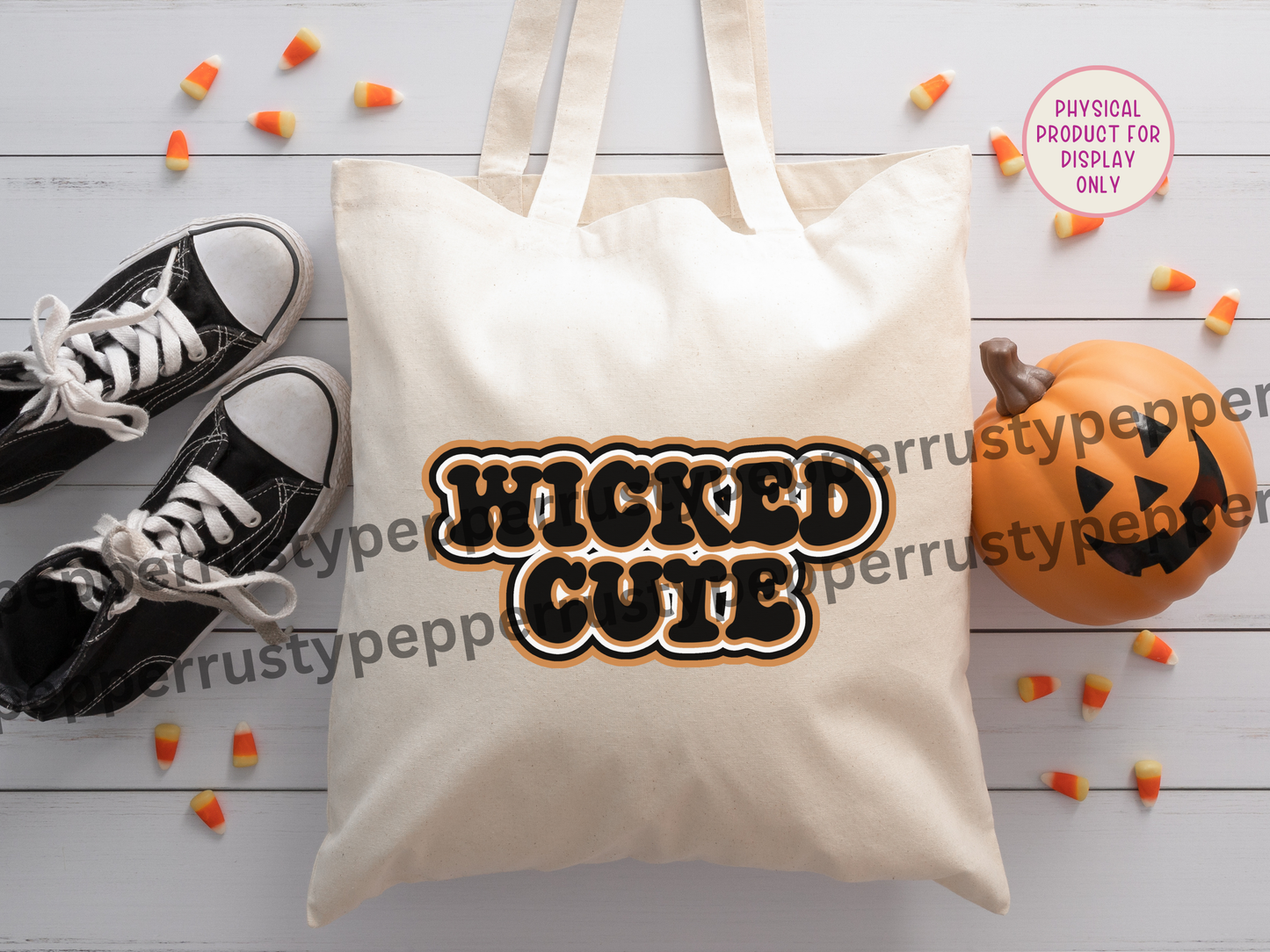 Wicked Cute Retro Font Halloween PNG File