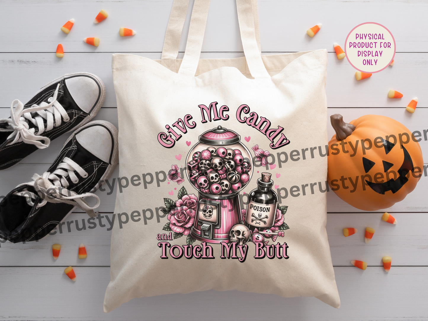 Girly Skull Bubblegum Machine Halloween Candy PNG File