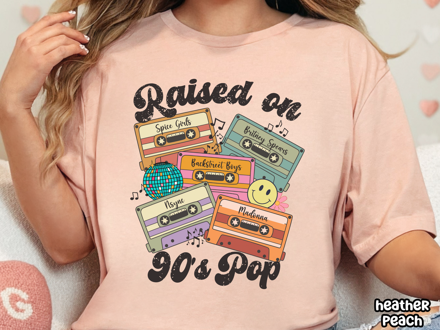 90's Pop Raised on Pop Retro Cassette Tape Fully Custom Music Shirt