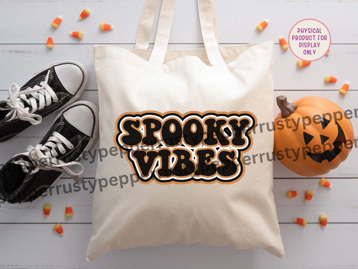 Spooky Vibes Retro Font Halloween PNG File