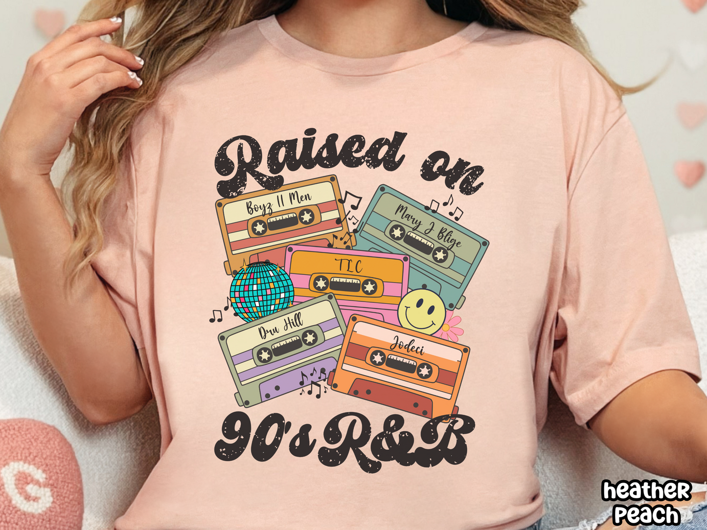 90's R&B Raised on Pop/Rap Retro Cassette Tape Fully Custom Music Shirt