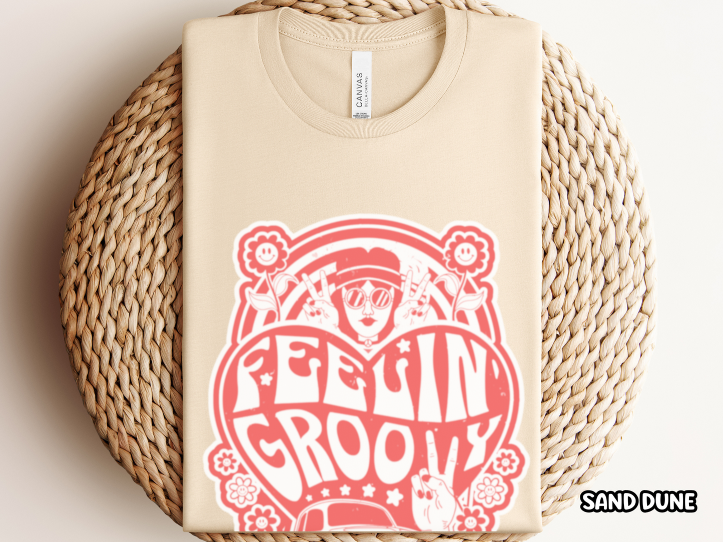 Feelin' Groovy Flower Child Hippy Love Shirt