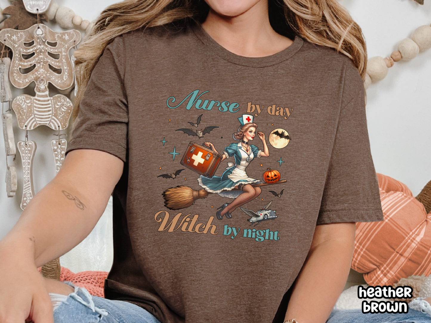 Witchy Nurse By Day Nursing Halloween Tee