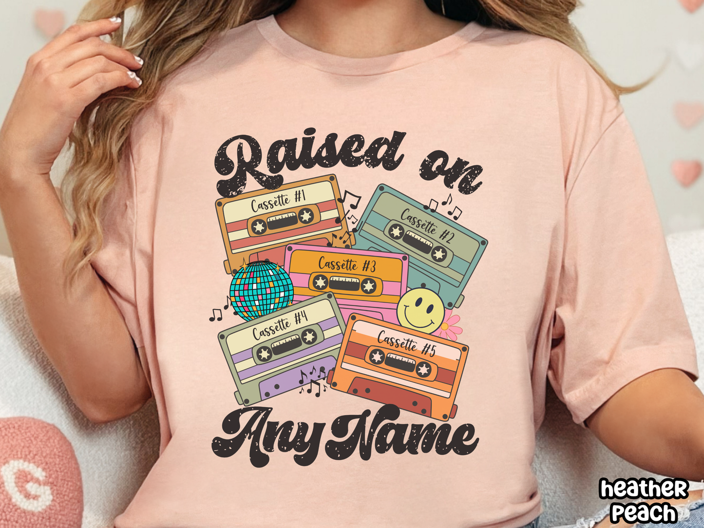 'Any Artist' Raised on Pop Retro Cassette Tape Fully Custom Music Shirt