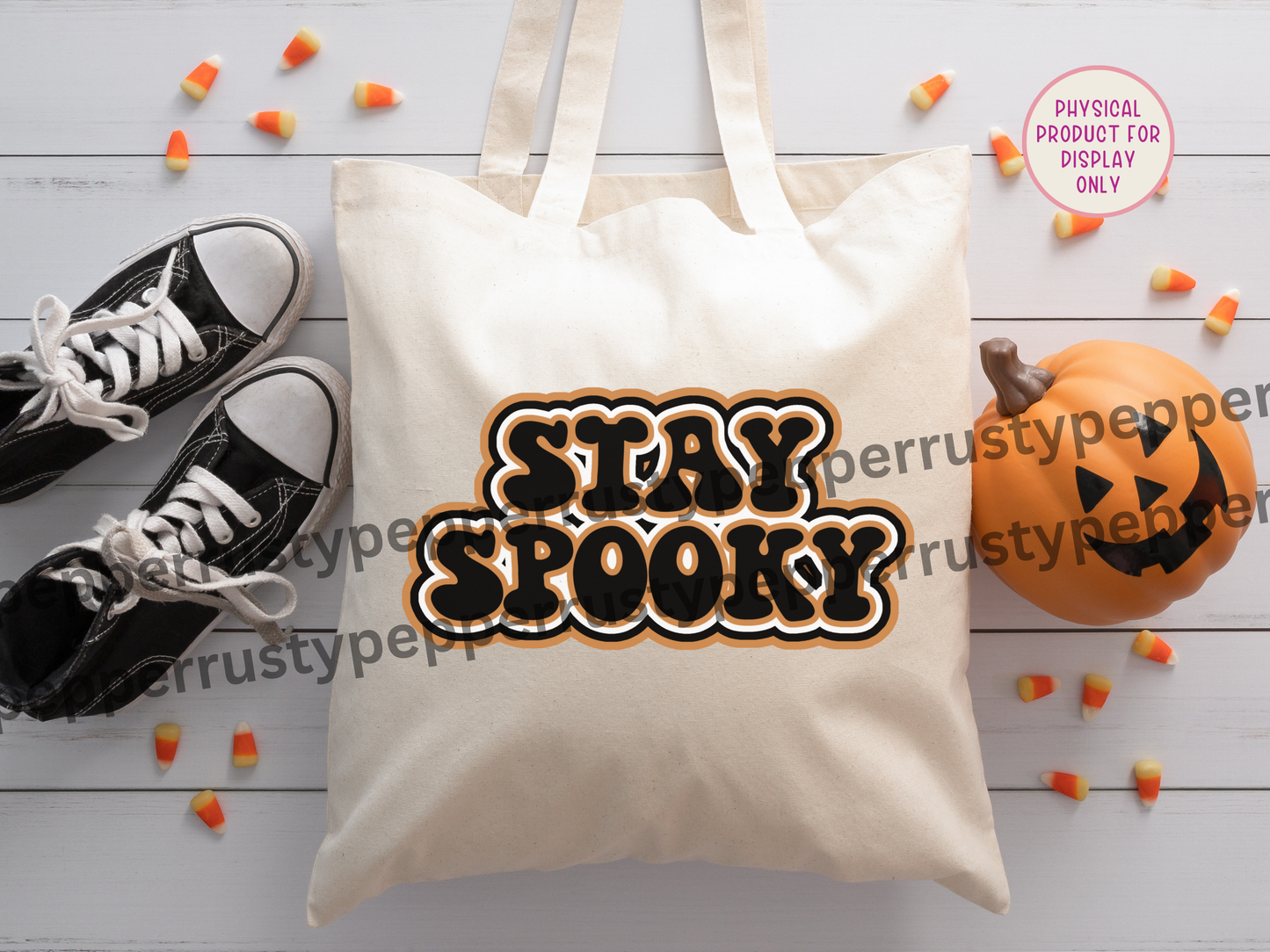 Stay Spooky Retro Font Halloween PNG File