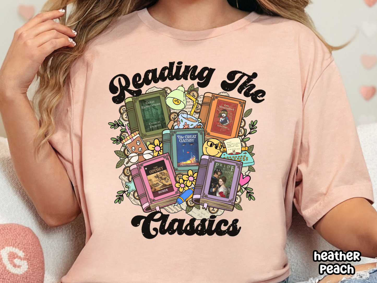 Reading The Classics Custom Book Cover Bookish Shirt